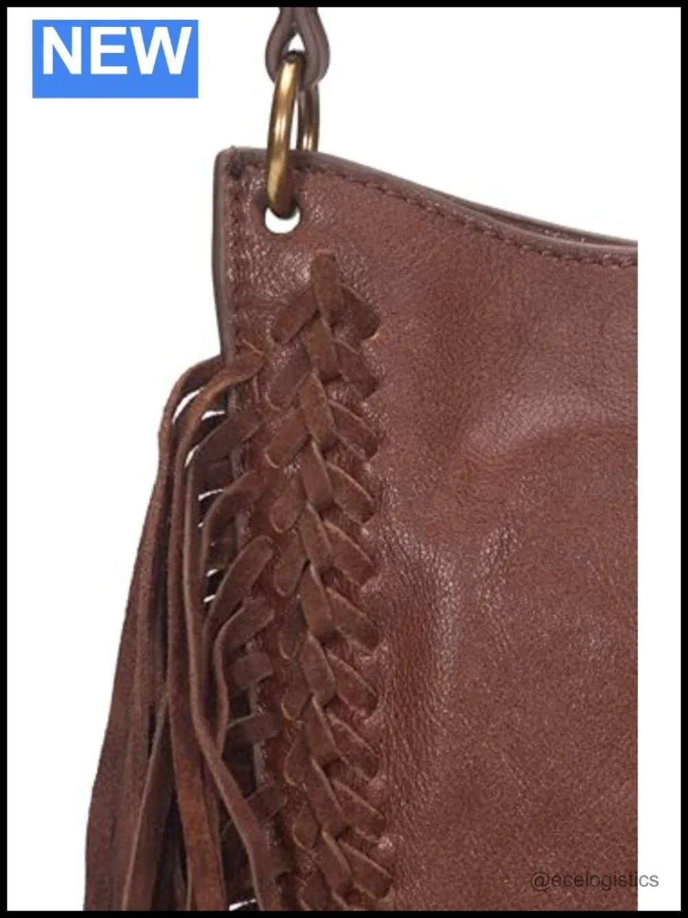 Genuine Leather Mini Crossbody Bag Antique Pull-Up Hobo Purse